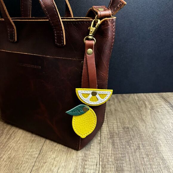Portland Leather Accessories - NAPLES Portland Leather Citrus Pop Keychain FAST SHIP